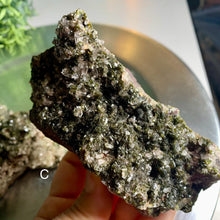 Load image into Gallery viewer, Gemmy epidote quartz cluster 01