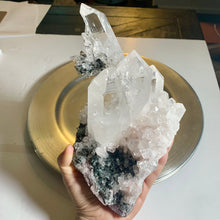Load image into Gallery viewer, Rare - top quality lemurian quartz cluster lemurian quartz statement