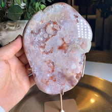 Load image into Gallery viewer, Pink amethyst / flower agate slab 1