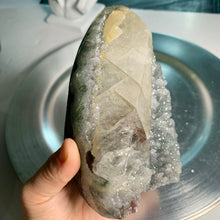 Load image into Gallery viewer, Rare - rainbow amethyst with calcite