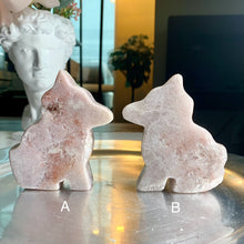 Load image into Gallery viewer, Pink amethyst puppy pink amethyst dog