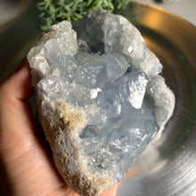 Load image into Gallery viewer, High quality blue celestite crystal / celestite geode/ celestite cluster