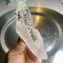 Load image into Gallery viewer, Rare - pyrite on clear quartz cluster 07