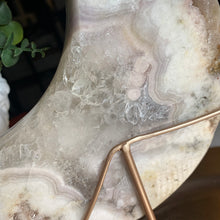 Load image into Gallery viewer, Pink amethyst flower agate moon 1