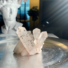 Load image into Gallery viewer, Rare - pyrite on quartz cluster 05