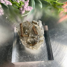Load image into Gallery viewer, Rare - Benz calcite / Mercedes calcite with pyrite 03