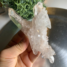 Load image into Gallery viewer, Top quality pink lemurian quartz /Columbia quartz, cross shaped 11