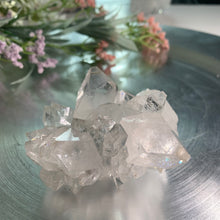 Load image into Gallery viewer, Top quality diamond apophyllite on blue calcedony 02
