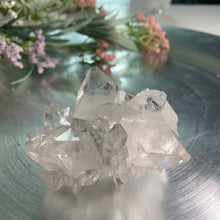 Load image into Gallery viewer, Top quality diamond apophyllite on blue calcedony 02