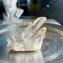 Load image into Gallery viewer, Rare - pyrite on quartz cluster pyrote with clear quartz 04