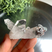 Load image into Gallery viewer, New found - green chlorite lemurian quartz cluster 20