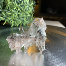 Load image into Gallery viewer, New found - green chlorite pink lemurian quartz cluster 16