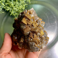 Load image into Gallery viewer, Super rare - calcite with rainbow calcopyrite calcite with calcopyrite 01