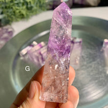 Load image into Gallery viewer, Top quality phantom amethyst tower amethyst obelisk crystal tower