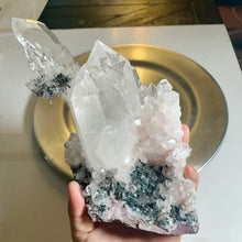 Load image into Gallery viewer, Rare - top quality lemurian quartz cluster lemurian quartz statement