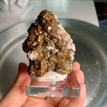 Load image into Gallery viewer, Super rare - calcite with rainbow calcopyrite 08