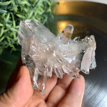 Load image into Gallery viewer, New found - green chlorite pink lemurian quartz cluster 16