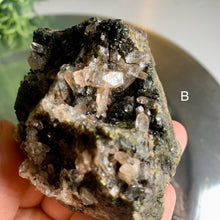 Load image into Gallery viewer, Gemmy epidote quartz epidote cluster epidote crystal 02