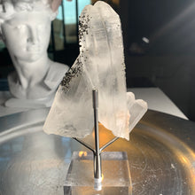 Load image into Gallery viewer, Rare - pyrite on clear quartz cluster 07