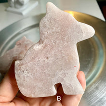 Load image into Gallery viewer, Pink amethyst puppy pink amethyst dog