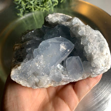 Load image into Gallery viewer, High quality blue celestite crystal / celestite geode/ celestite cluster