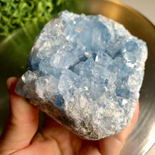 Load image into Gallery viewer, High quality gemmy blue celestite cluster
