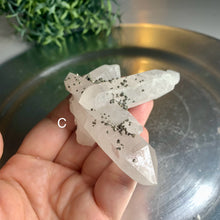 Load image into Gallery viewer, Rare - pyrite on quartz cluster pyrite with clear quartz cluster 09