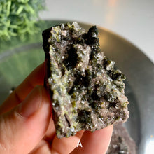 Load image into Gallery viewer, Gemmy epidote quartz epidote cluster epidote crystal 02