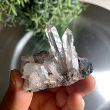 Load image into Gallery viewer, New found - green chlorite lemurian quartz cluster 23