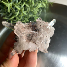 Load image into Gallery viewer, New found - green chlorite pink lemurian quartz cluster 22