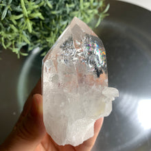 Load image into Gallery viewer, New found - green chlorite lemurian quartz point / Columbia quartz 03