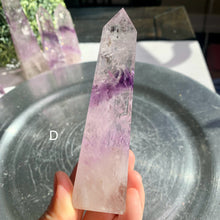 Load image into Gallery viewer, Top quality phantom amethyst tower amethyst obelisk crystal tower