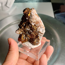Load image into Gallery viewer, Super rare - calcite with rainbow calcopyrite 08