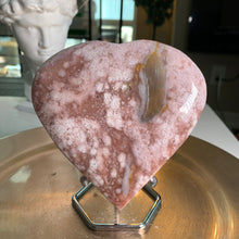 Load image into Gallery viewer, Top quality - pink amethyst flower agate druzy heart