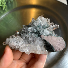 Load image into Gallery viewer, New found - green chlorite pink lemurian quartz 12
