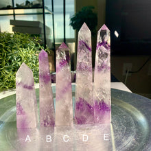 Load image into Gallery viewer, Top quality phantom amethyst tower crystal tower amethyst tower

