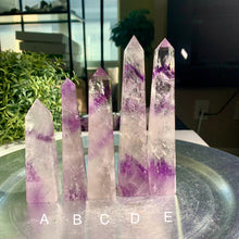 Load image into Gallery viewer, Top quality phantom amethyst tower crystal tower amethyst tower