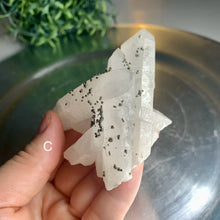 Load image into Gallery viewer, Rare - pyrite on quartz cluster pyrite with clear quartz cluster 09