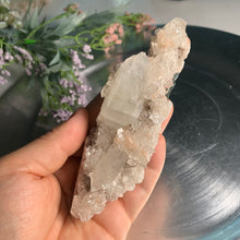 Load image into Gallery viewer, Diamond apophyllite with stilbite on pink calcedony / apophyllite cluster 02