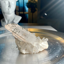 Load image into Gallery viewer, Rare - pyrite on quartz cluster pyrote with clear quartz 04