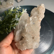 Load image into Gallery viewer, Diamond apophyllite with stilbite on pink calcedony / apophyllite cluster 04
