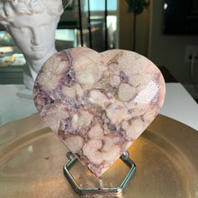 Load image into Gallery viewer, High quality - pink amethyst heart flower agate heart