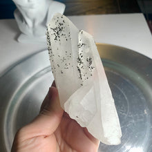 Load image into Gallery viewer, Rare - pyrite on quartz cluster pyrite with quartz 02