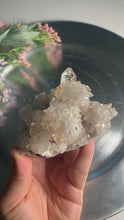Load and play video in Gallery viewer, Apophyllite with stilbite ok pink calcedony / apophyllite cluster 01
