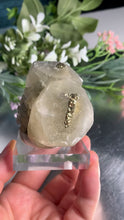 Load and play video in Gallery viewer, Benz calcite / Mercedes Benz calcite with calcopyrite 02