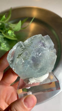 Load and play video in Gallery viewer, Light blue with purple Yaogangxian fluorite 05