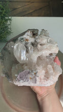 Load and play video in Gallery viewer, Rare - large size pink lemurian quartz cluster