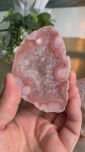 Load and play video in Gallery viewer, Top quality - pink amethyst slab / flower agate slab/ slice