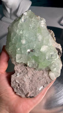 Load and play video in Gallery viewer, Rare - green apophyllite specimen 04