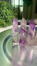 Load and play video in Gallery viewer, Top quality phantom amethyst tower amethyst obelisk crystal tower